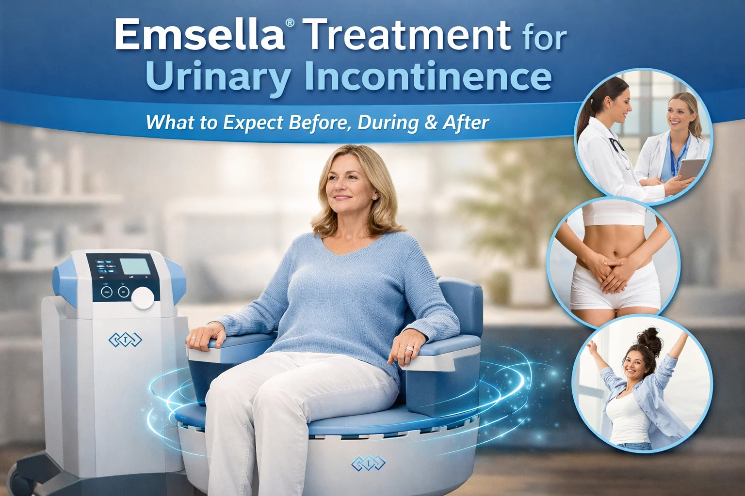 Emsella Treatment for Urinary Incontinence: What to Expect Before, During & After
